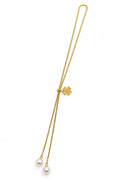 Elegant Clover Pearl Adjustable Necklace
